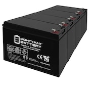 MIGHTY MAX BATTERY 12V 7Ah Compatible for APC Back-UPS CS BK350, BK350i, BK350Ei - 4PK MAX3428407